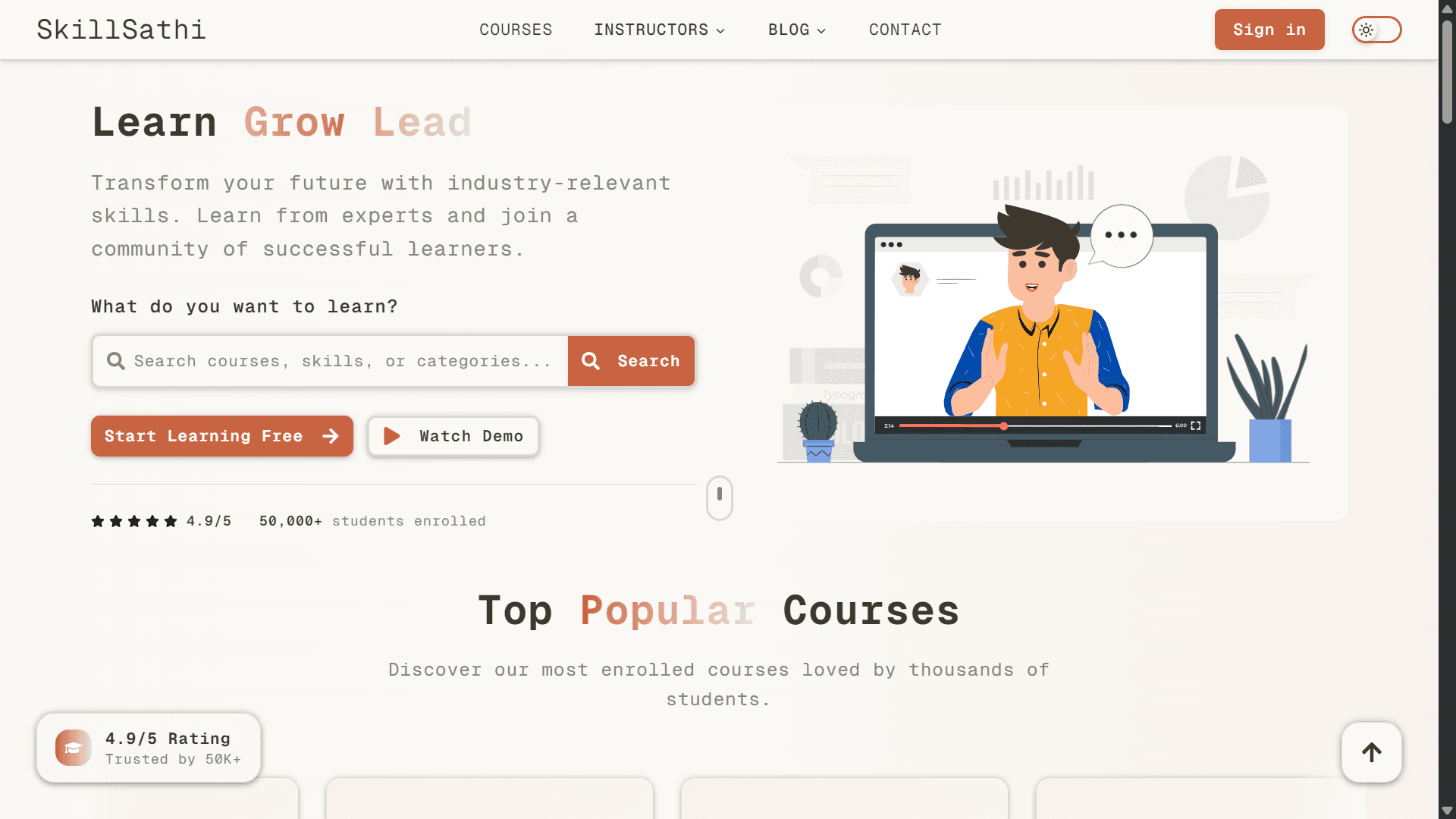 Skillsathi - Learning Platform