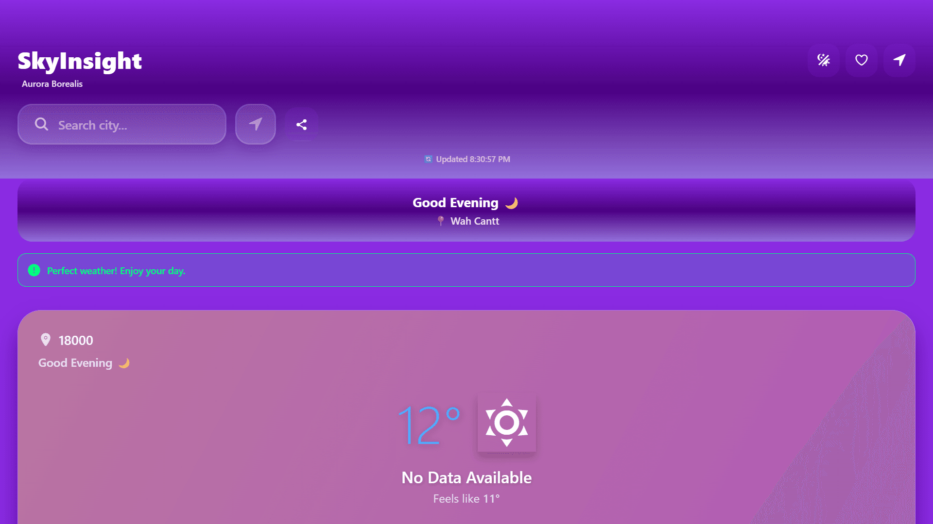 Weather App - Mobile Application